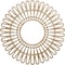 Ekena Millwork Cornelius Wood Fretwork Pierced Ceiling Medallion, Red Oak, 30"OD x 11 1/8"ID x 3/8"T CMWP30X0375CRRO - alternate 1
